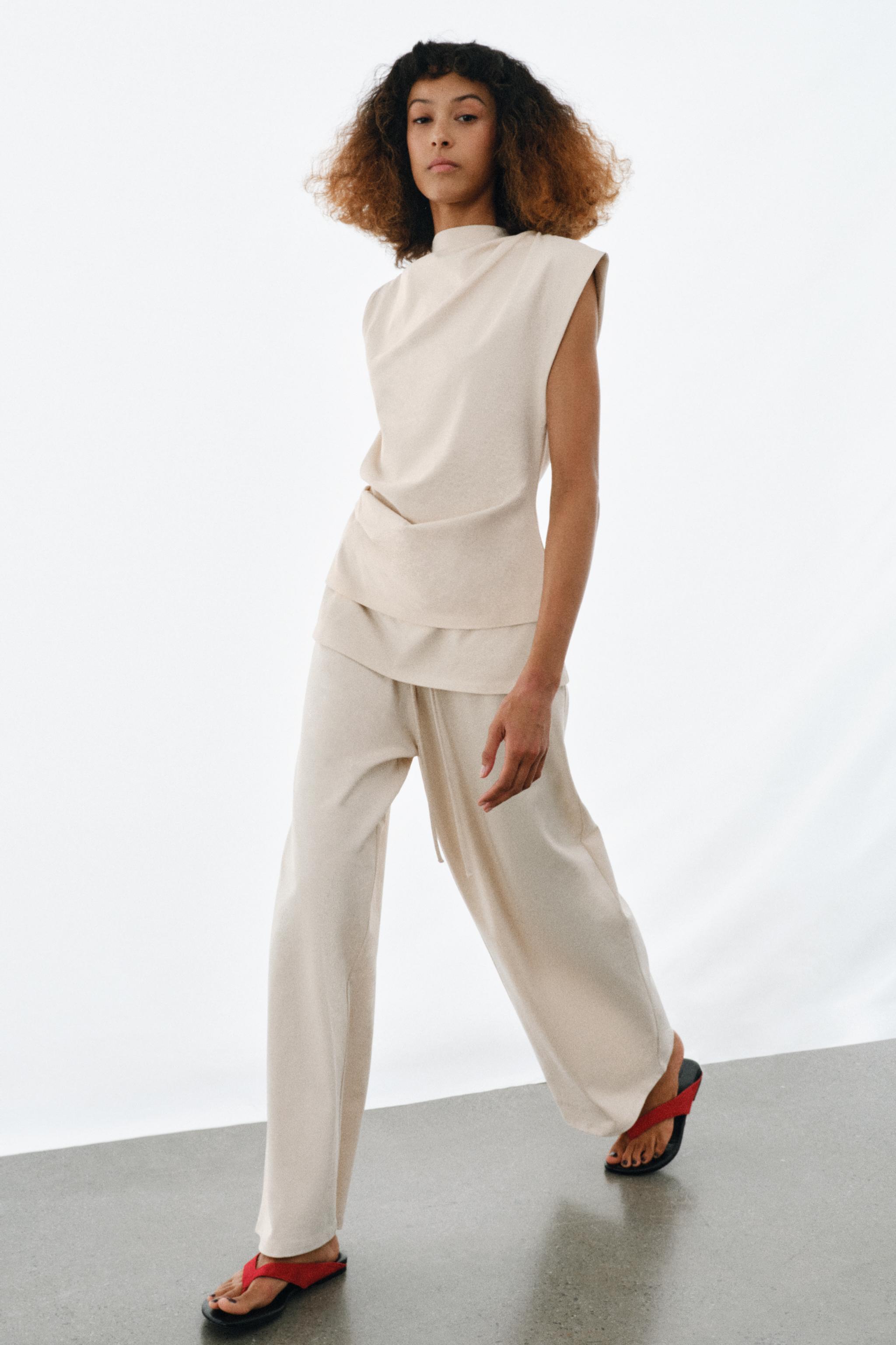 TOP EN COTON DRAPÉ